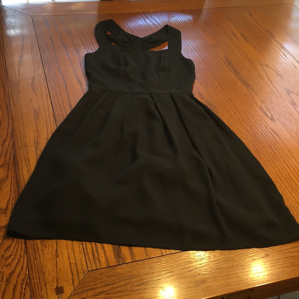 Bow detail black dress for a date night